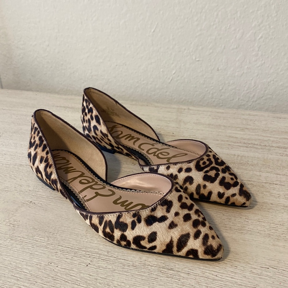 Sam Edelman Cheetah Print Flats, Size 7, Brand new